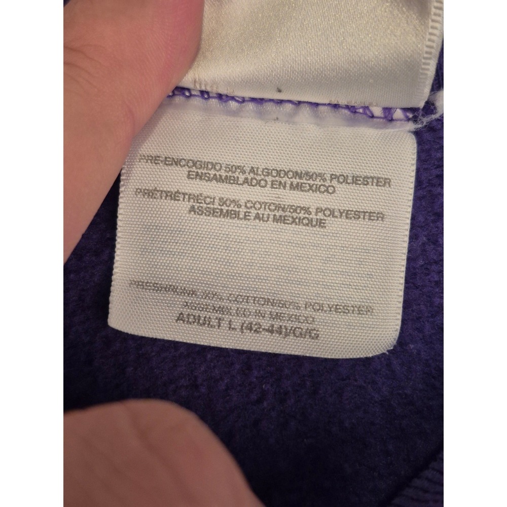 Disney Store Vintage Tinker Bell Wish Upon A Star Purple Sweatshirt Mens L - Picture 8 of 9